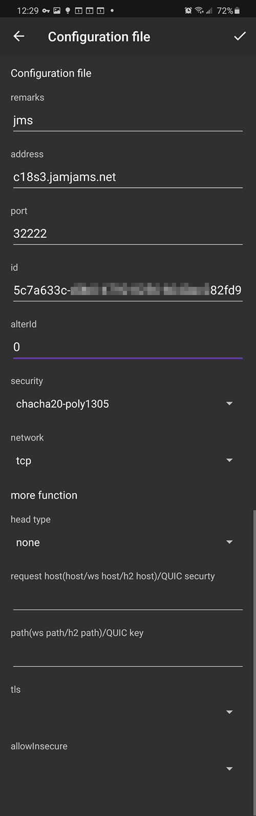 配置 TCP+TLS